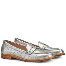 Tod's - Women Metallic Leather Loafers 0